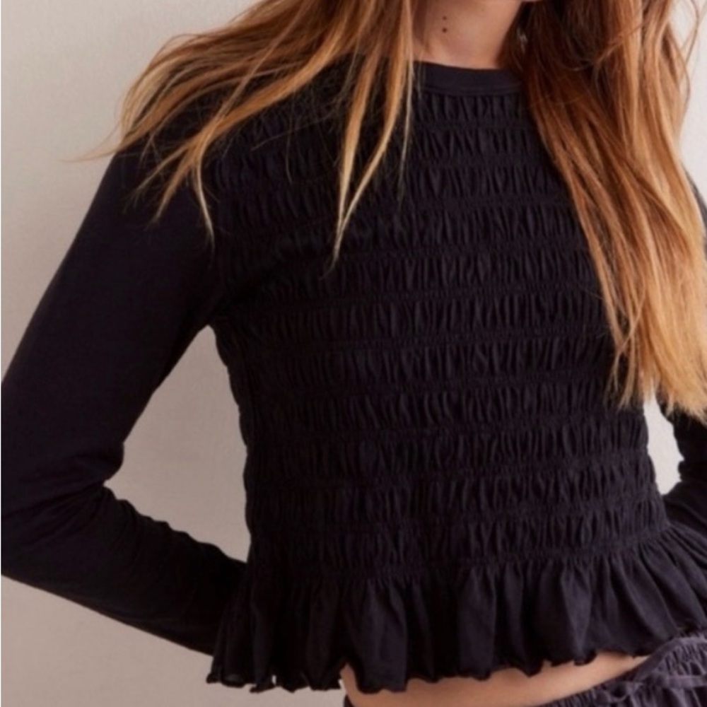 NWT Free People Sylvie Long Sleeve Top - size Medium